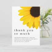 黄素朴ひまわり新着写真 サンキューカード (スタンド正面)