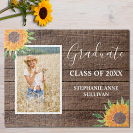 黄素朴ひまわり木材卒業 ジグソーパズル