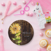 黄素朴ひまわり誕生会 ペーパープレート (パーティー)