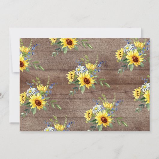 黄素朴ひまわり誕生会 招待状 (裏面)