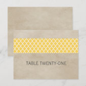 黄素朴クローバー表番号はがき ポストカード (正面/裏面)