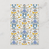 黄素朴弓花の結婚詳細 エンクロージャーカード (裏面)