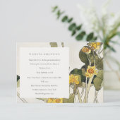 黄素朴水仙フローラ結婚披露宴 エンクロージャーカード (スタンド正面)