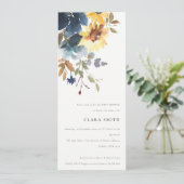 黄素朴海軍ひまわりフローラベビーシャワー 招待状 (スタンド正面)