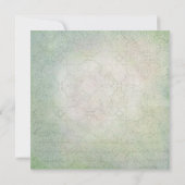 黄素朴色と青のフローラ赤ちゃんシャワー 招待状 (裏面)