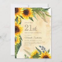 黄素朴色ひまわり21歳の誕生日