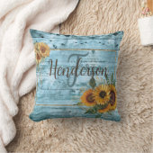 黄素朴色ひまわり クッション (ブランケット)