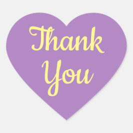 黄紫ありがとう ハートシール
