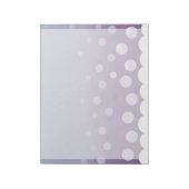 黄紫色の気泡 ノートパッド (回転)