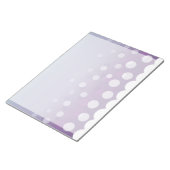 黄紫色の気泡 ノートパッド (アングル)