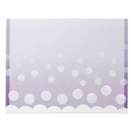 黄紫色の気泡 ノートパッド