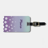 黄紫色の気泡 ラゲッジタグ (正面横)