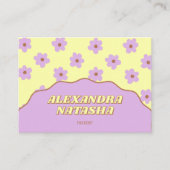 黄紫Y2K花手作り服 名刺 (正面)