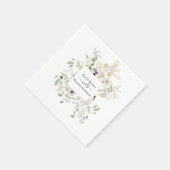 黄結婚カラフル色と紫 スタンダードカクテルナプキン (角)