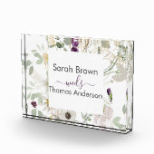 黄結婚カラフル色と紫 フォトブロック (右)