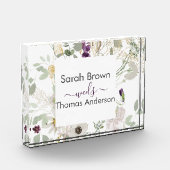 黄結婚カラフル色と紫 フォトブロック (左)