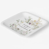 黄結婚カラフル色と紫 ペーパープレート (傾斜あり)