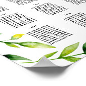 黄結婚色のフローラ表のパーティー/結婚s ポスター (角)