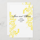 黄結婚色決勝 招待状 (正面/裏面)