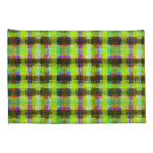 黄絵を描格子状プリント 枕カバー (裏面-右)