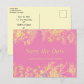 黄絵を描色の花 案内ポストカード (正面/裏面)