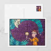 「黄絹パジャマ」はがき ポストカード (正面/裏面)