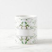 黄緑のつる植物 コーヒーマグカップ (中央)