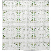 黄緑のつる植物 シャワーカーテン (正面)