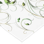 黄緑のつる植物 ショートテーブルランナー (コーナー)