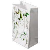 黄緑のつる植物 スモールペーパーバッグ (裏面アングル)