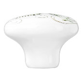 黄緑のつる植物 セラミックノブ (側面)