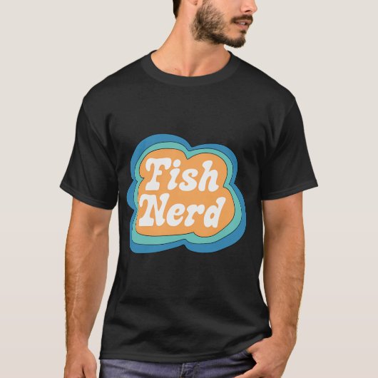 黄緑のフィッシュ・ナード Tシャツ (正面)