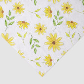 黄緑の花柄 薄葉紙 (詳細)