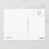 黄緑色の技術はがき ポストカード (裏面)