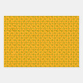 黄緑色の誕生日ラッピング紙 ラッピングペーパーシート (正面2)