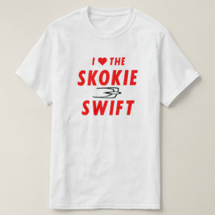 、黄線速い、Skokie CTAの高速転送 Tシャツ