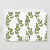 黄縁ど色の招待状 招待状 (裏面)