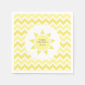 黄色あなたは私のサンシャインテーマパーティーである スタンダードカクテルナプキン (正面)