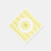 黄色あなたは私のサンシャインテーマパーティーである スタンダードカクテルナプキン (角)