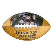 黄色ありがとうコーチのチーム名写真 アメリカンフットボール (正面)