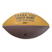 黄色ありがとうコーチのチーム名写真 アメリカンフットボール (回転270)