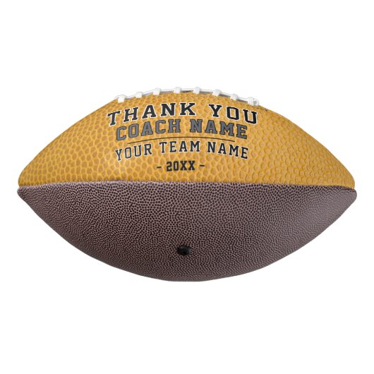 黄色ありがとうコーチのチーム名写真 アメリカンフットボール (回転270)