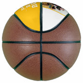 黄色ありがとうコーチのチーム名写真 バスケットボール (右)