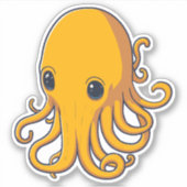 黄色いか シール (正面)