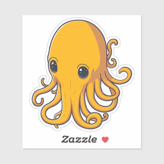 黄色いか シール (シート)