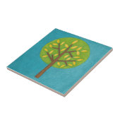 黄色いと緑の木by Chariklia Zarris タイル (側面)