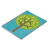 黄色いと緑の木by Chariklia Zarris ノートブック (左側)