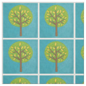 黄色いと緑の木by Chariklia Zarris ファブリック (見本)