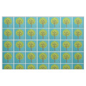 黄色いと緑の木by Chariklia Zarris ファブリック (ファットクウォーター)