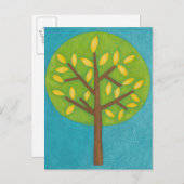 黄色いと緑の木by Chariklia Zarris ポストカード (正面/裏面)